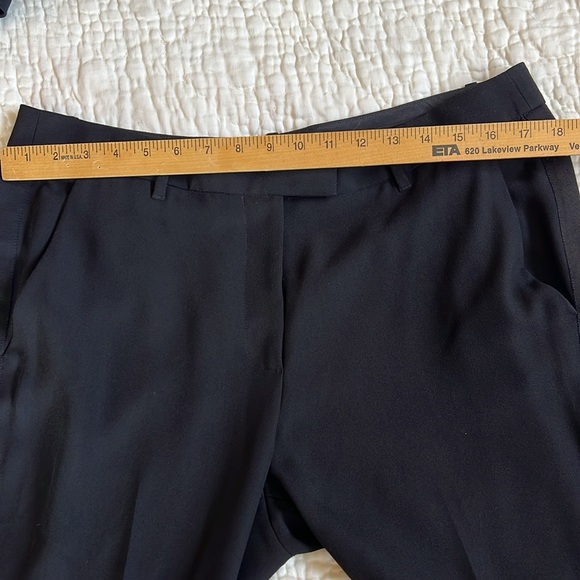 Rebecca Taylor Slim Tuxedo Pant Black Lined 12 NWT - Picture 5 of 16